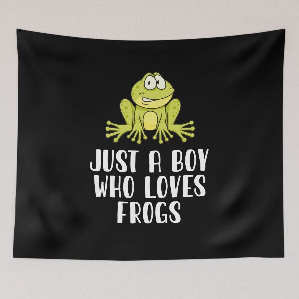 Item preview, Just A Boy Who Loves Frogs  designed and sold by CosmoKitsch.