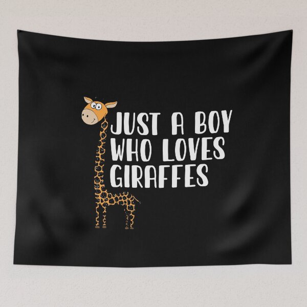 Item preview, Just A Boy Who Loves Giraffes  designed and sold by CosmoKitsch.