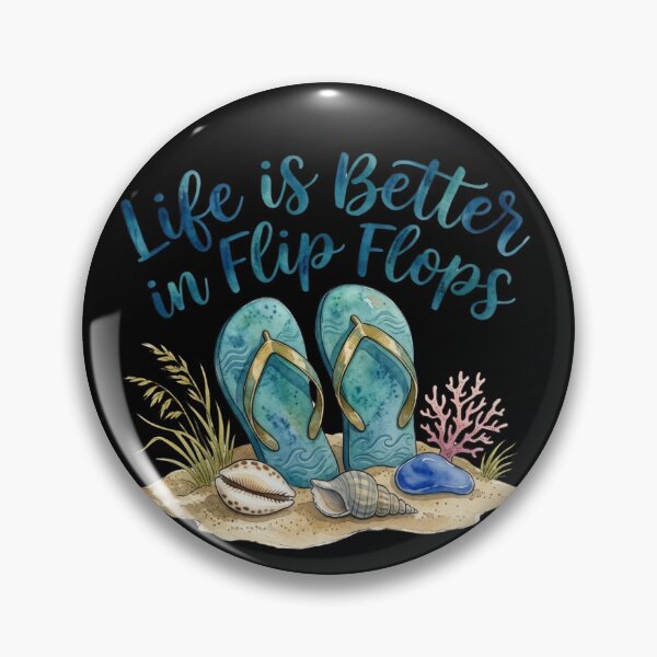 Item preview, Summer Wellness And Relaxation Tips Life is Better in Flip Flops designed and sold by MalwasBasket.