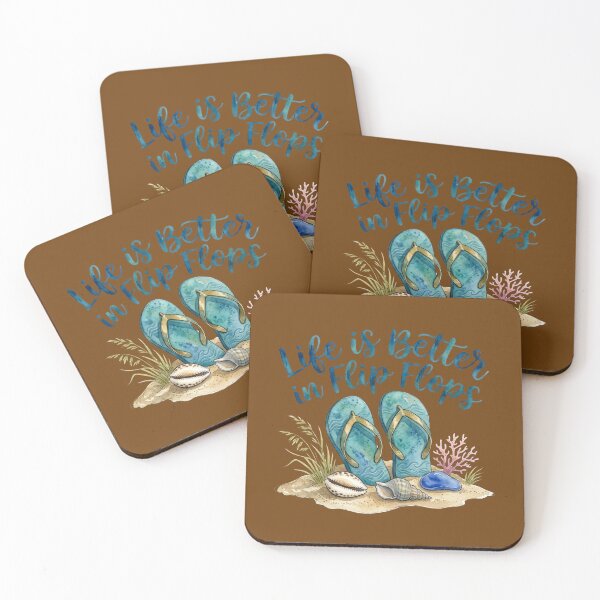 Item preview, Summer Wellness And Relaxation Tips Life is Better in Flip Flops designed and sold by MalwasBasket.