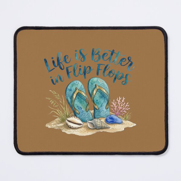 Item preview, Summer Wellness And Relaxation Tips Life is Better in Flip Flops designed and sold by MalwasBasket.