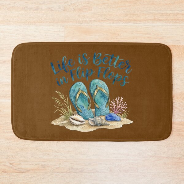 Item preview, Summer Wellness And Relaxation Tips Life is Better in Flip Flops designed and sold by MalwasBasket.