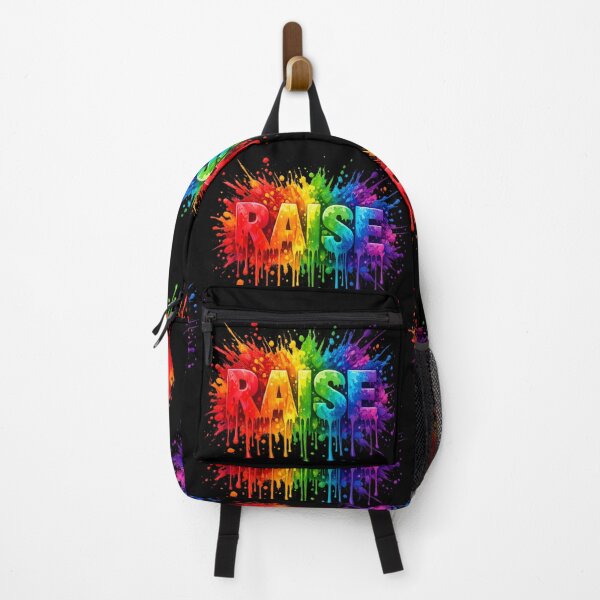 Item preview, RAISE Bold Typography Design – Motivational Streetwear Text Art designed and sold by JoeyBlackLabel.