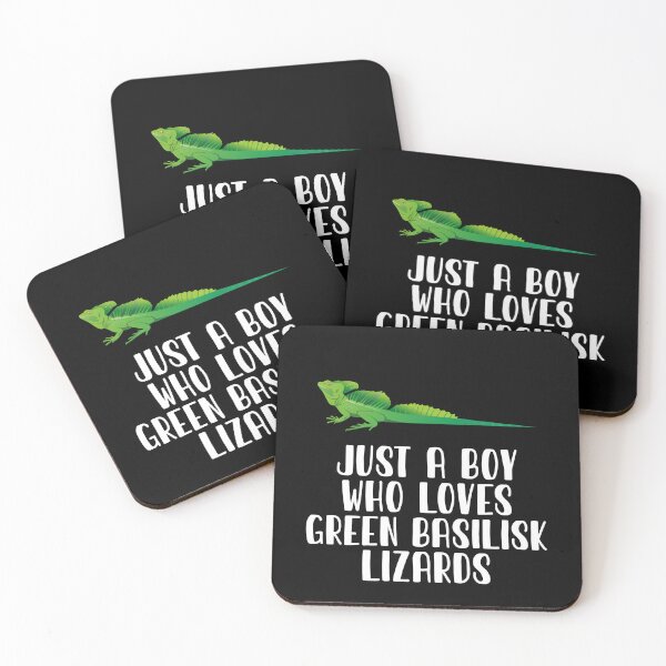 Item preview, Just A Boy Who Loves Green Basilisk Lizards designed and sold by CosmoKitsch.