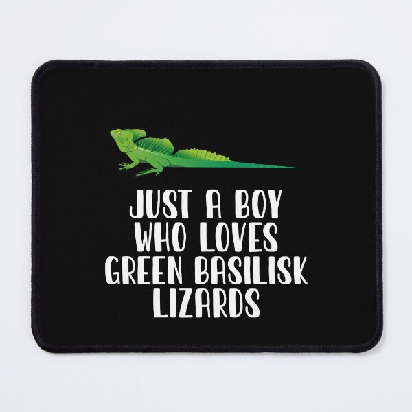 Item preview, Just A Boy Who Loves Green Basilisk Lizards designed and sold by CosmoKitsch.