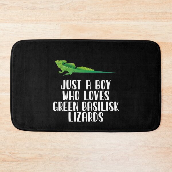 Item preview, Just A Boy Who Loves Green Basilisk Lizards designed and sold by CosmoKitsch.