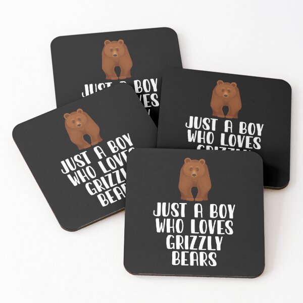 Item preview, Just A Boy Who Loves Grizzly Bears designed and sold by CosmoKitsch.