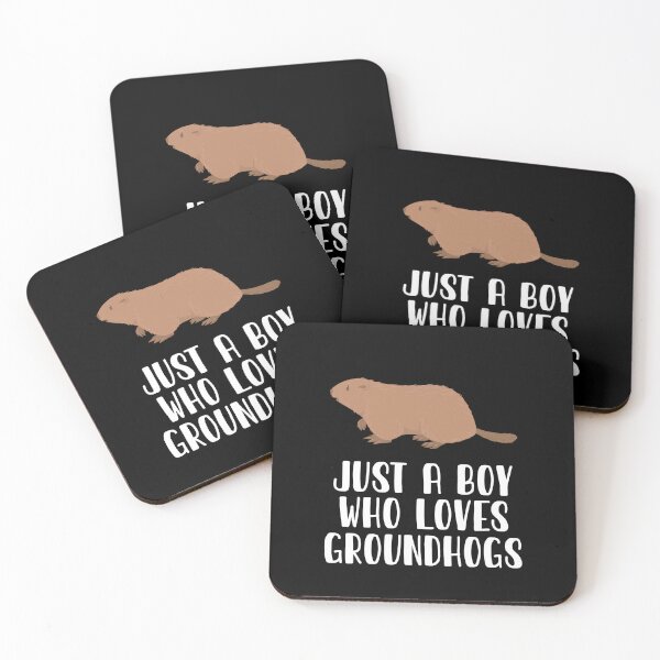Item preview, Just A Boy Who Loves Groundhogs  designed and sold by CosmoKitsch.