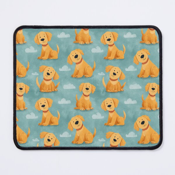 Item preview, Cute Golden Retriever Puppy Dog Pattern designed and sold by NicolasGlowArt.