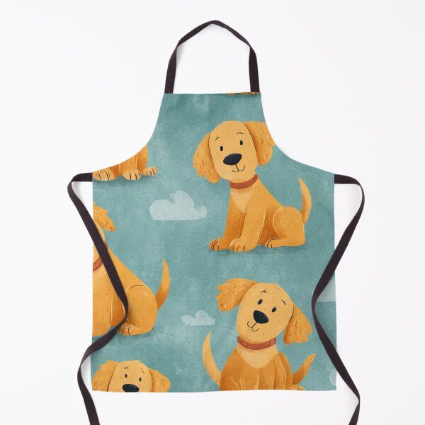 Item preview, Cute Golden Retriever Puppy Dog Pattern designed and sold by NicolasGlowArt.