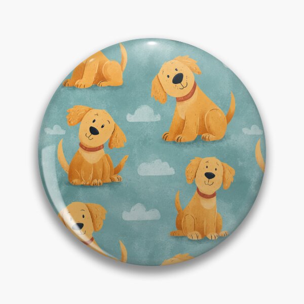 Item preview, Cute Golden Retriever Puppy Dog Pattern designed and sold by NicolasGlowArt.