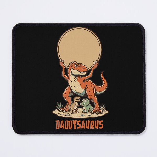 Item preview, Vintage Daddysaurus Strong T Rex Family Illustration designed and sold by MythicCotton.