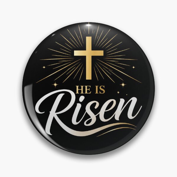 Item preview,  He Is Risen Easter Christian Design | Gold Cross Resurrection Faith designed and sold by EvolusionPro.