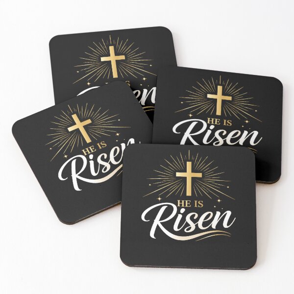 Item preview,  He Is Risen Easter Christian Design | Gold Cross Resurrection Faith designed and sold by EvolusionPro.