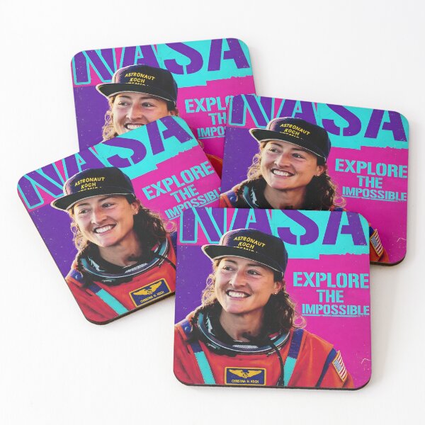 Item preview, Christina Koch NASA Explore The Impossible - Artemis II Astronaut Motivational Art designed and sold by Essémké.