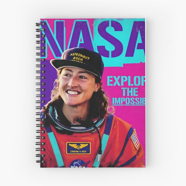 Item preview, Christina Koch NASA Explore The Impossible - Artemis II Astronaut Motivational Art designed and sold by Essémké.
