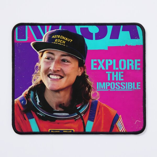Item preview, Christina Koch NASA Explore The Impossible - Artemis II Astronaut Motivational Art designed and sold by Essémké.