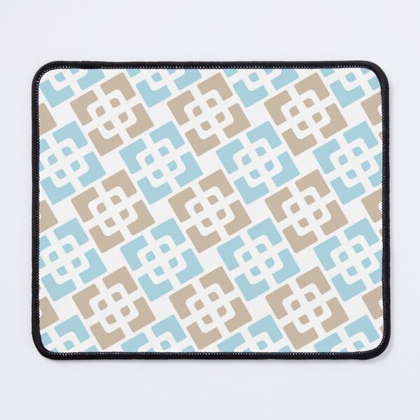 Item preview, Dark vanilla & light blue abstract shapes designed and sold by Mint + Midnight.