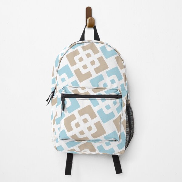 Item preview, Dark vanilla & light blue abstract shapes designed and sold by Mint + Midnight.