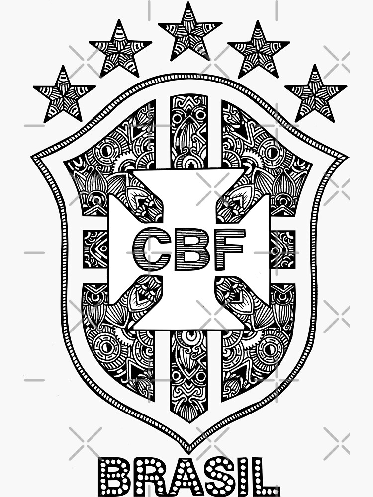 Logo-Brasil Brasil Cbf Equipo Nacional Logo sudadera de manga