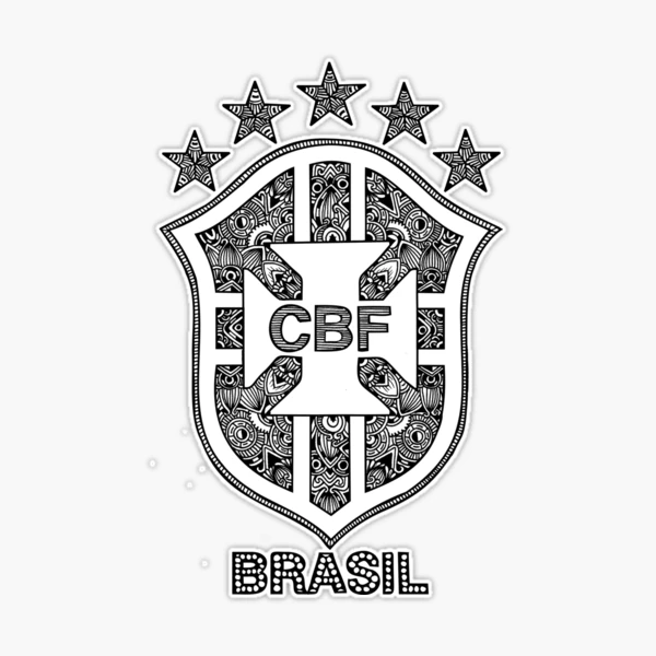 Logo-Brasil Brasil Cbf Equipo Nacional Logo sudadera de manga