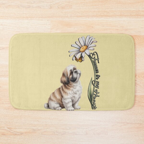 Item preview, Forever In My Heart Shih Tzu Puppy Daisy Rainbow Bridge Memorial Pet Loss Sympathy Gift designed and sold by Cute & Sassy Custom Gifting Boutiques.