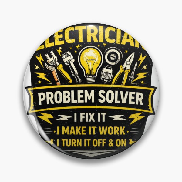 Item preview, Electrician Problem Solver Funny Electrician Shirt designed and sold by Drip5.