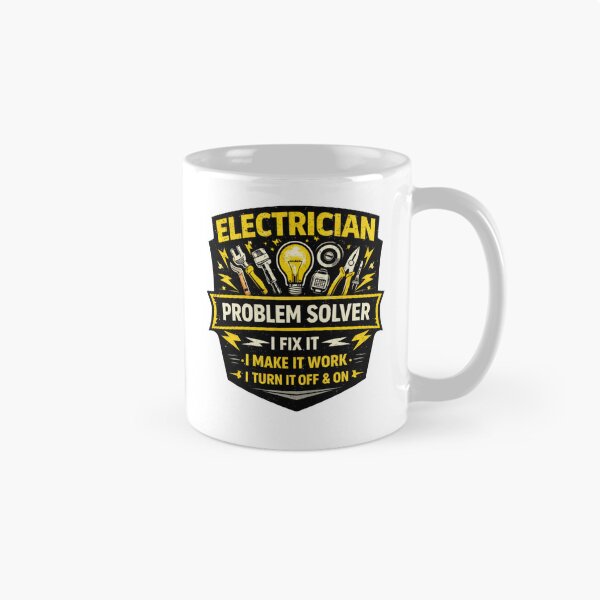Item preview, Electrician Problem Solver Funny Electrician Shirt designed and sold by Drip5.