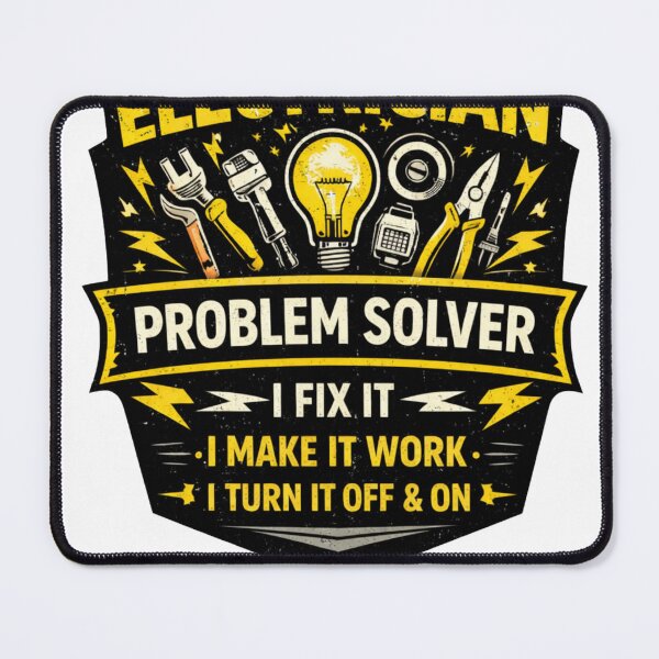 Item preview, Electrician Problem Solver Funny Electrician Shirt designed and sold by Drip5.