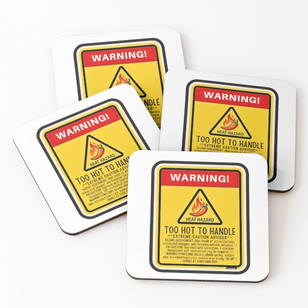 Item preview, Funny Warning Sign - Too Hot To Handle - Sassy Heat Hazard Sticker designed and sold by UmarSBazaaR.