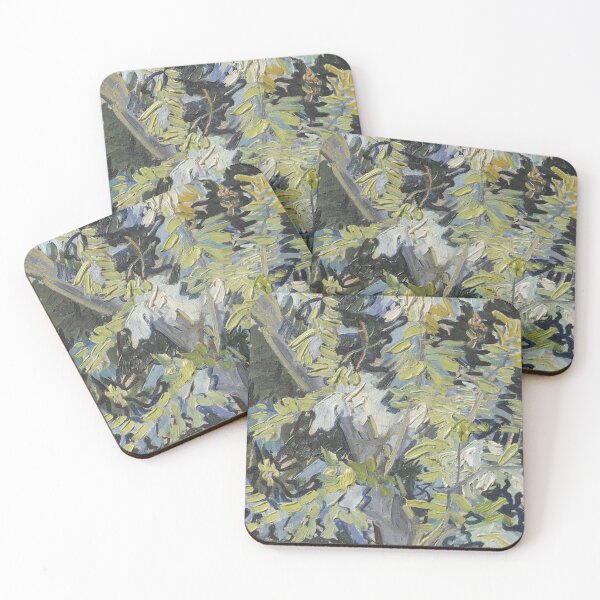 Item preview, Acacia in Flowers by Vincent van Gogh: Post Impressionist nature poster designed and sold by artofuniverse.