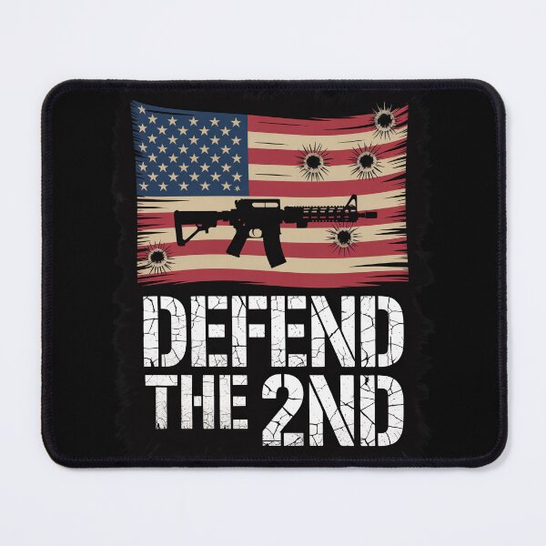 Item preview, Defend the 2nd Distressed American Flag Rifle Graphic designed and sold by OldGloryForge.