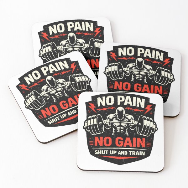 Item preview, No Pain No Gain Gym Motivation Workout Shirt designed and sold by Drip5.