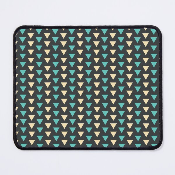 Item preview, Onyx, gold & green mini triangles seamles geometric pattern designed and sold by Mint + Midnight.
