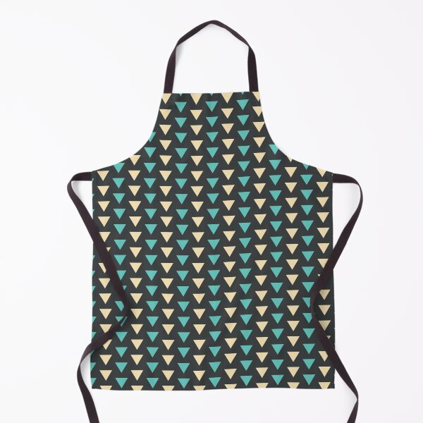 Item preview, Onyx, gold & green mini triangles seamles geometric pattern designed and sold by Mint + Midnight.