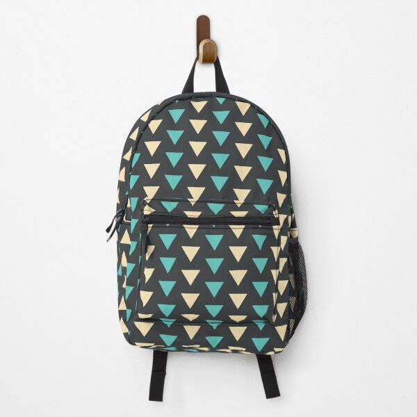 Item preview, Onyx, gold & green mini triangles seamles geometric pattern designed and sold by Mint + Midnight.