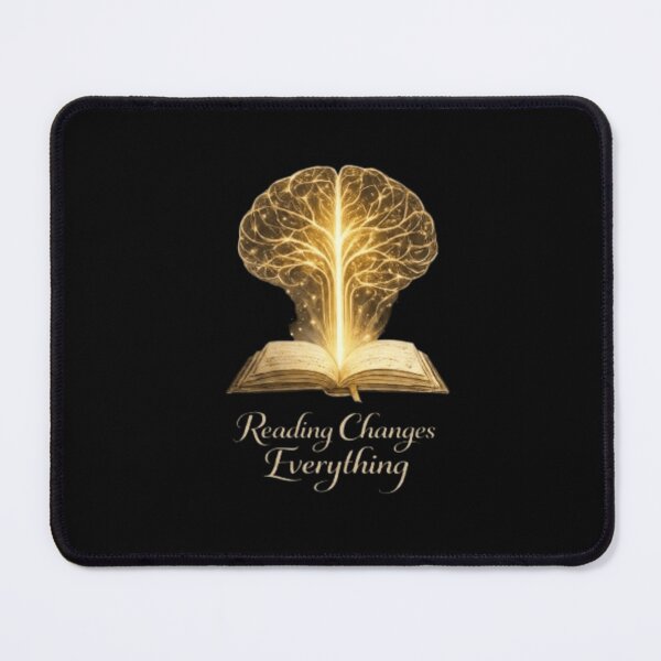 Item preview, Reading Changes Everything – Brain & Book Line Art – For Book Lovers designed and sold by Final Chance Designs⭐️⭐️⭐️⭐️⭐️.