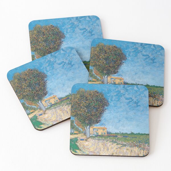 Item preview, Allee Bei Arles by Vincent van Gogh: Sunlit Post Impressionist Landscape designed and sold by artofuniverse.
