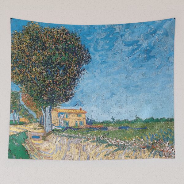 Item preview, Allee Bei Arles by Vincent van Gogh: Sunlit Post Impressionist Landscape designed and sold by artofuniverse.