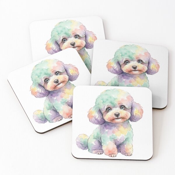 Item preview, Poodle Dog Curly Fur Fluffy Coat Whimsical designed and sold by Prints by Mat.