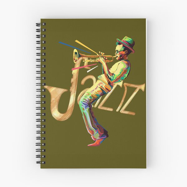 Item preview, Colorful Jazz Trumpet Player Art - Vintage Musician Illustration, Retro Jazz Design. designed and sold by LunaPrintCo.