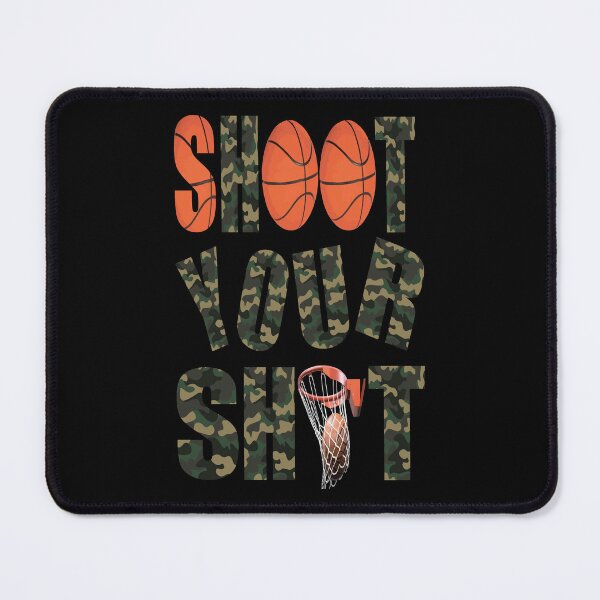 Item preview, SHOOT YOUR SHOT (Basketball-Camouflage) designed and sold by HoopsAndLaces.