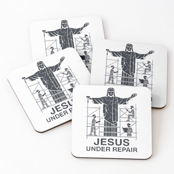Item preview, Jesus Under Repair Funny Christian Construction Humor White T-Shirt designed and sold by RafenStein.