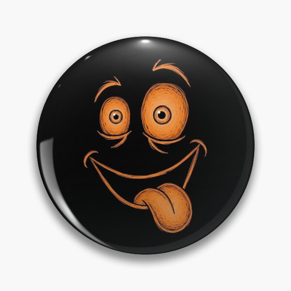 Item preview, Funny Goofy Smile Face with Tongue Out – Cute Weird Cartoon Expression Art designed and sold by Kruti Collection.