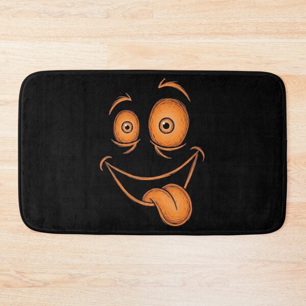 Item preview, Funny Goofy Smile Face with Tongue Out – Cute Weird Cartoon Expression Art designed and sold by Kruti Collection.