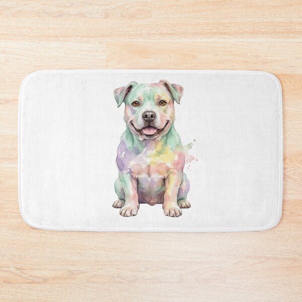 Item preview, Cute Pitbull Terrier Dog Kind Eyes Friendly Smile Gentle designed and sold by Prints by Mat.