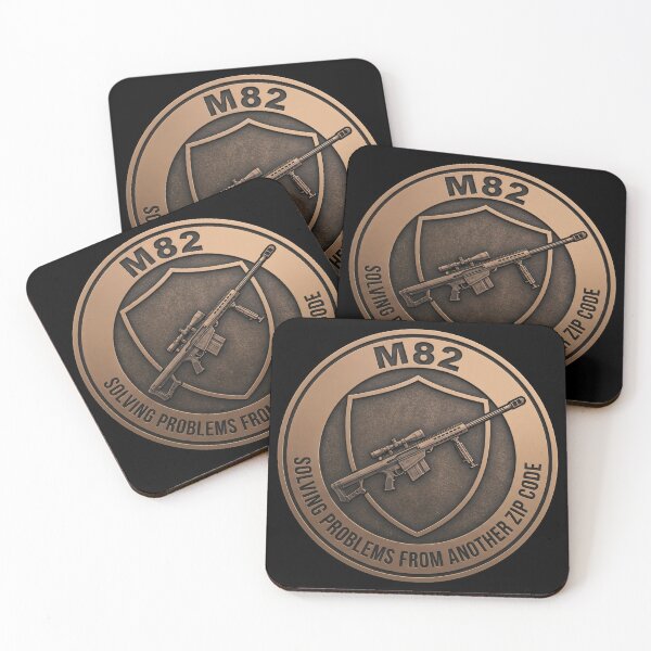 Item preview, M82 Solving Problems From Another Zip Code Gun Humor Emblem designed and sold by ArtDreams92.