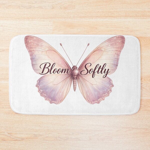 Item preview, Bloom Softly Butterfly Pastel Aesthetic | Soft Feminine Quote Design designed and sold by DreamelleStudio.