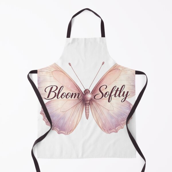 Item preview, Bloom Softly Butterfly Pastel Aesthetic | Soft Feminine Quote Design designed and sold by DreamelleStudio.