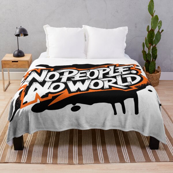 Item preview, No People No World Comic Art Humanistic Statement designed and sold by cabana.space.